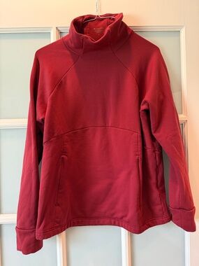Athleta altitude polar fleece, fun, funnel neck sweatshirt